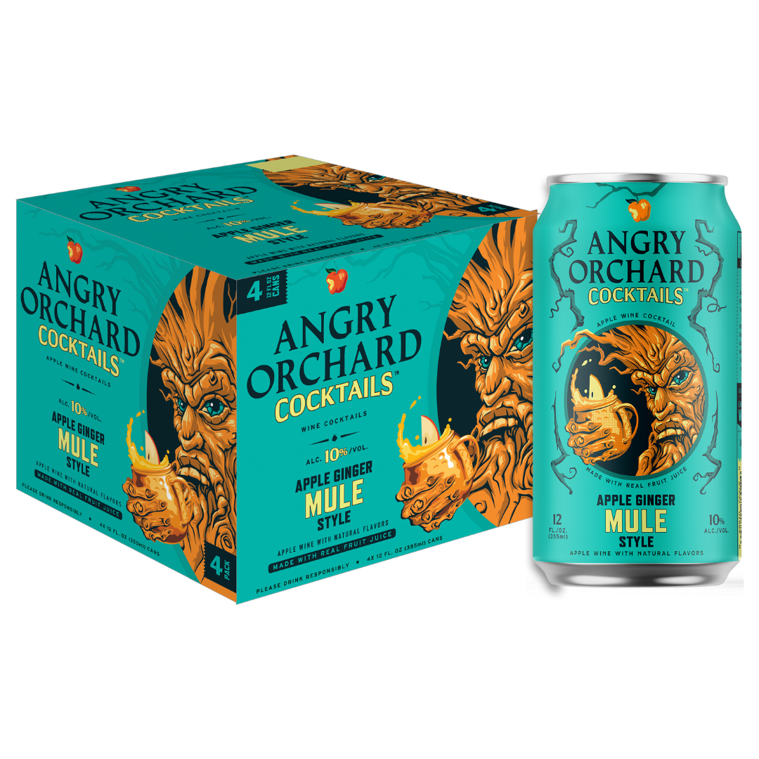 Angry Orchard Cocktails Apple Ginger Mule 4x12oz Cans