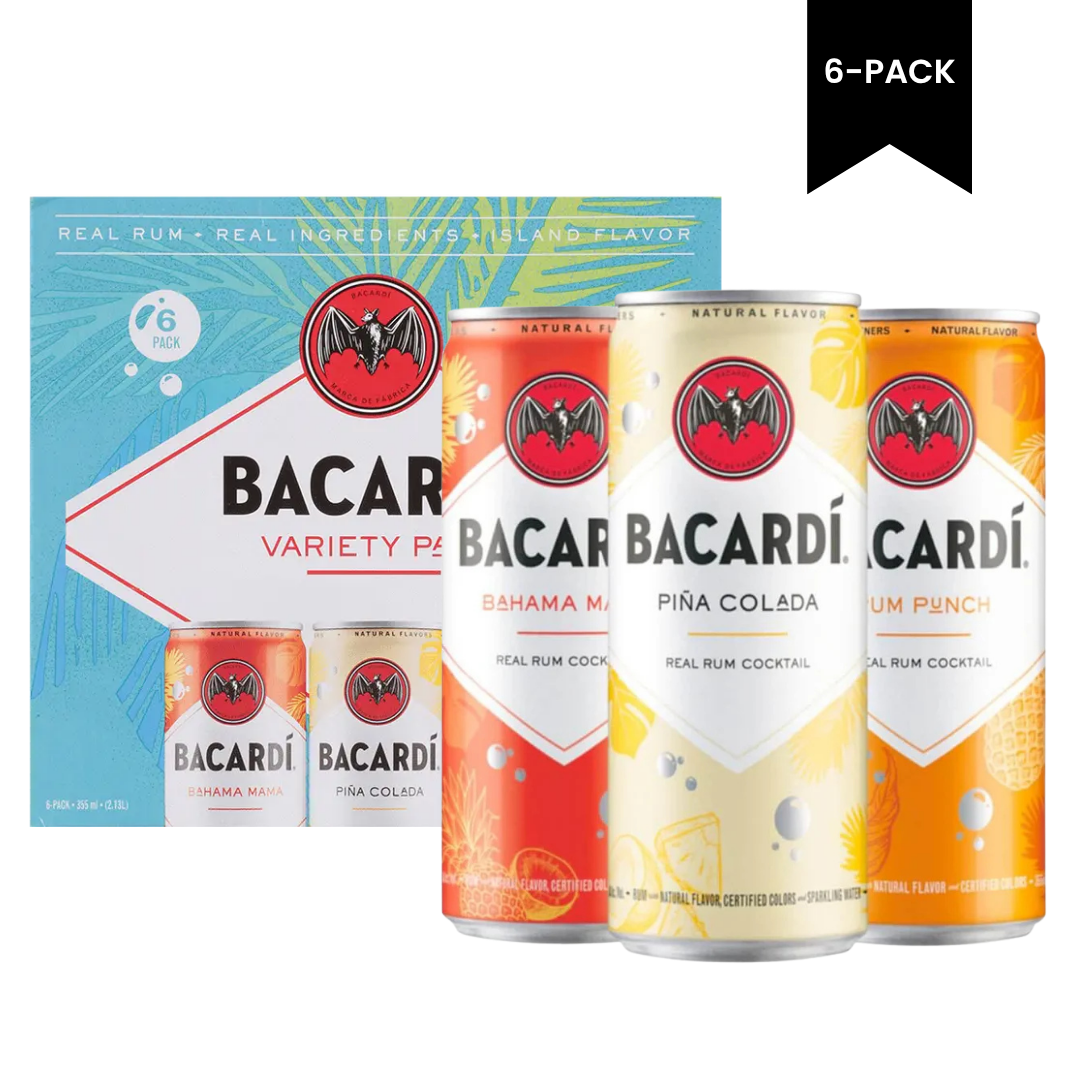 Bacardi Variety 6 Pack Cans 12oz