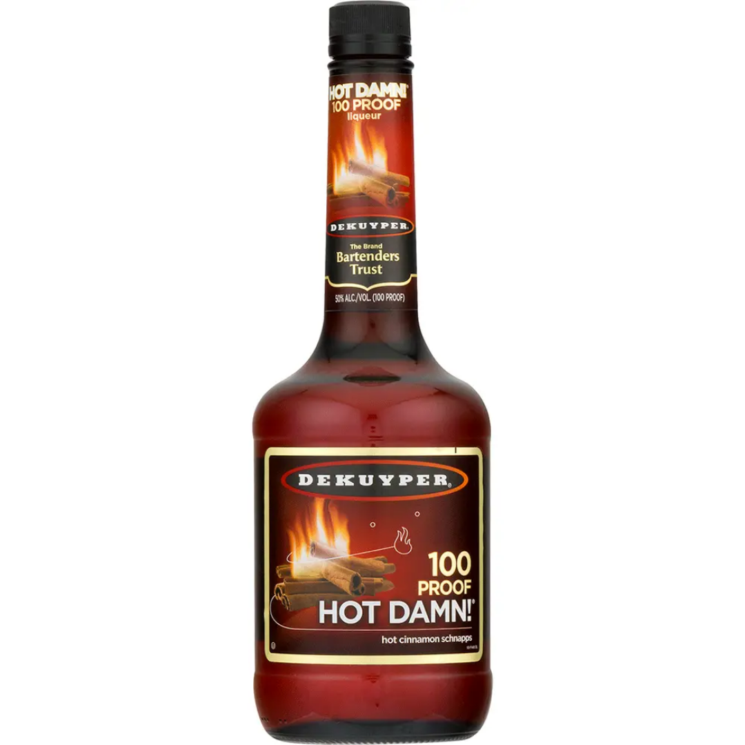 DeKuyper Hot Damn! 100 Proof Cinnamon Schnapps Liqueur