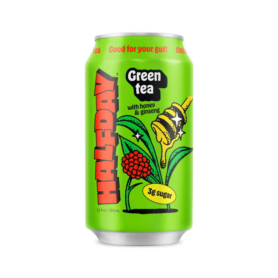 Halfday  Green tea 12oz can