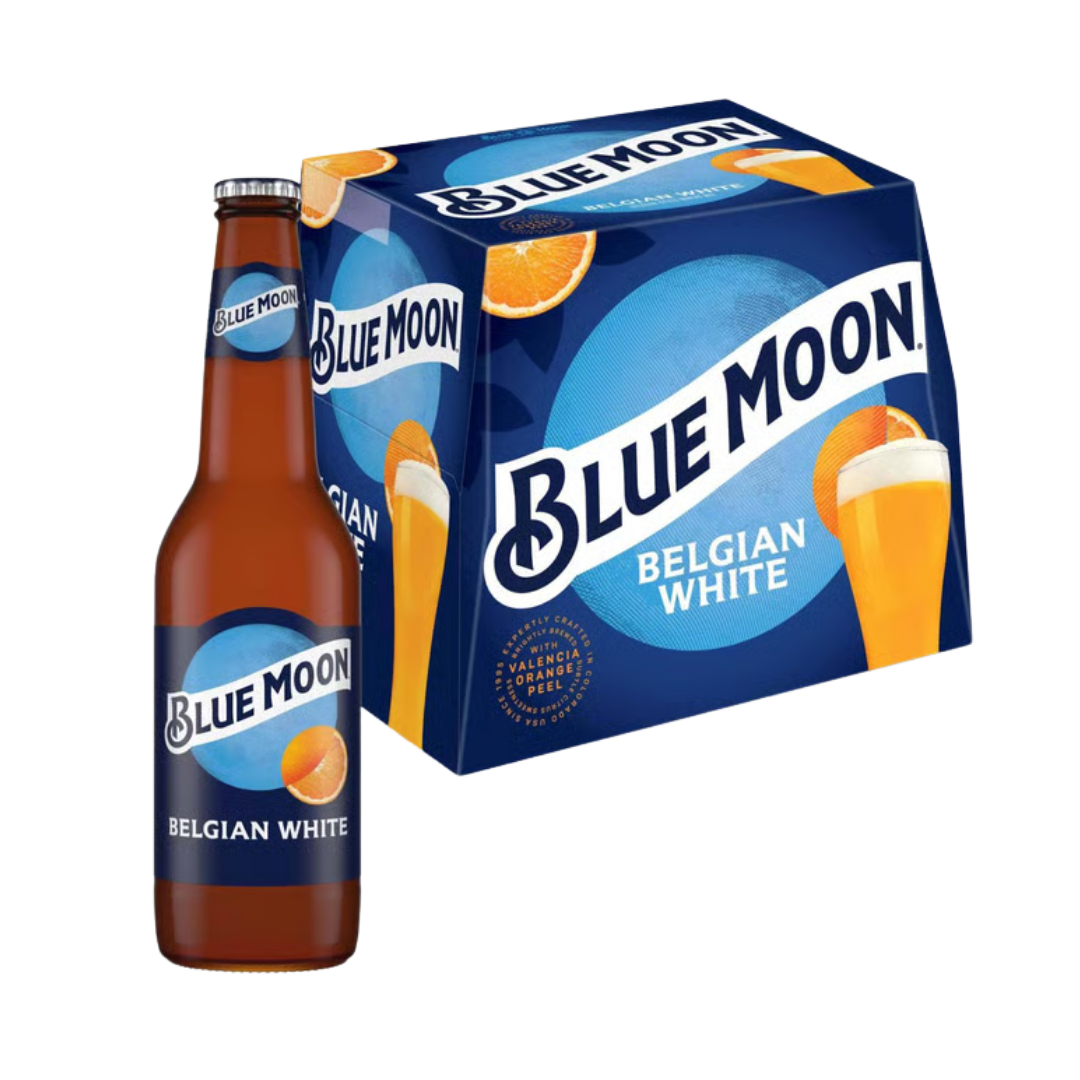 Blue Moon Belgian White Wheat Ale 12x12oz Bottles