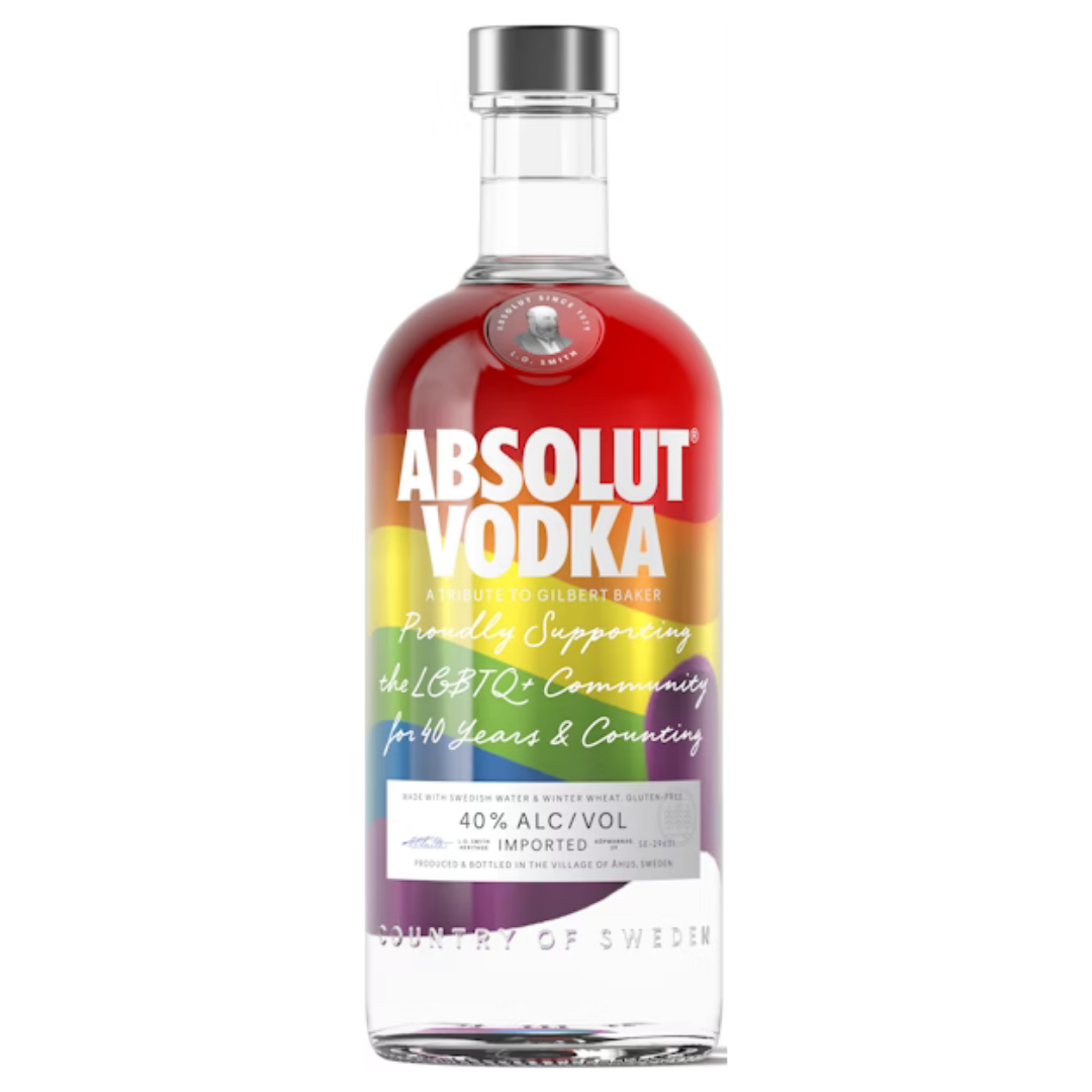 Absolut LGBTQ Vodka 750ml